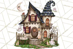 Midnight Halloween Fairy World PNG, Fall Fairies Product Image 3