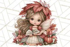 Enchanted Autumn Fairy World PNG, Fall Fairies Product Image 3