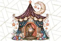 Midnight Halloween Fairy World PNG, Fall Fairies Product Image 4