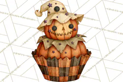 Halloween Monster Cupcake Clipart Png, Halloween Sweets Product Image 4