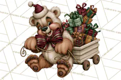 Vintage Christmas Clipart PNG, Christmas Retro Characters Product Image 3