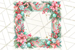 Merry And Bright Christmas Watercolor PNG Product Image 4