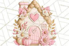 Pink Autumn Cookies Clipart PNG Product Image 4