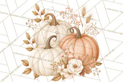 Fall Animals Clipart PNG, Autumn Floral Designs Product Image 5