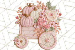 Pink Autumn Cookies Clipart PNG Product Image 5