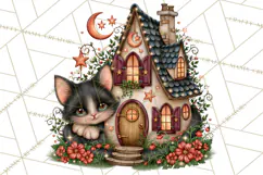 Midnight Halloween Fairy World PNG, Fall Fairies Product Image 5