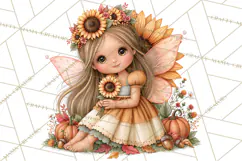 Enchanted Autumn Fairy World PNG, Fall Fairies Product Image 2