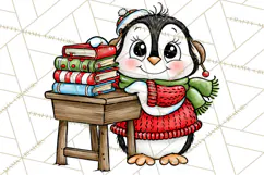 Christmas School Clipart PNG, Teacher Classroom Holiday Png Product Image 5