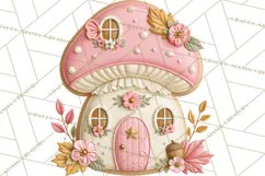 Pink Autumn Cookies Clipart PNG Product Image 2