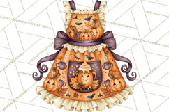 Bright Halloween Kitchen Clipart PNG, Spooky Aprons Mixers Product Image 2