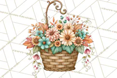 Autumn Village Clipart PNG, Cozy Fall Cottage Town Product Image 3