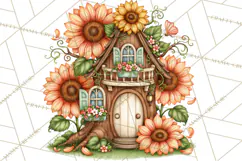 Sunflower Fairy World PNG, Fall Fairies Product Image 3