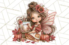 Enchanted Autumn Fairy World PNG, Fall Fairies Product Image 3