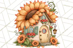 Sunflower Fairy World PNG, Fall Fairies Product Image 4