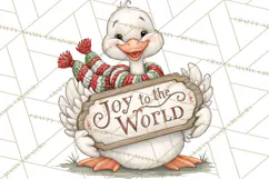 Christmas Animal Clipart PNG, Festive Animals Sign Clip Art Product Image 4