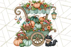 Halloween Village Clipart PNG, Spooky Cottage Town Product Image 4