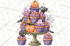 Spooky Halloween Desserts Clipart PNG Product Image 4