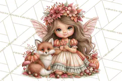 Enchanted Autumn Fairy World PNG, Fall Fairies Product Image 4