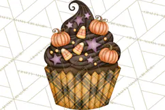 Halloween Cupcake Clipart PNG, Halloween Sweet Treats Product Image 4