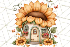 Sunflower Fairy World PNG, Fall Fairies Product Image 5