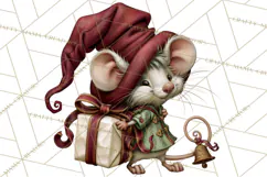 Vintage Christmas Clipart PNG, Christmas Retro Characters Product Image 4