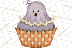 Halloween Monster Cupcake Clipart Png, Halloween Sweets Product Image 5