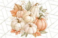 Fall Animals Clipart PNG, Autumn Floral Designs Product Image 5