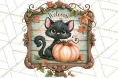Halloween Village Clipart PNG, Spooky Cottage Town Product Image 2