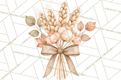 Fall Animals Clipart PNG, Autumn Floral Designs Product Image 2