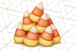 Frayed Fall Ghosts PNG Cozy Autumn Ghost Clipart Product Image 2