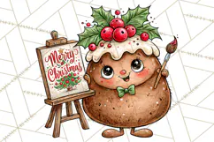 Christmas School Clipart PNG, Teacher Classroom Holiday Png Product Image 5