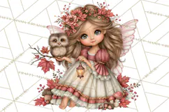 Enchanted Autumn Fairy World PNG, Fall Fairies Product Image 2