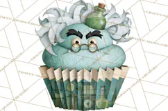 Halloween Monster Cupcake Clipart Png, Halloween Sweets Product Image 2