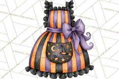 Bright Halloween Kitchen Clipart PNG, Spooky Aprons Mixers Product Image 2