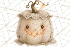 Frayed Fall Ghosts PNG Cozy Autumn Ghost Clipart Product Image 2