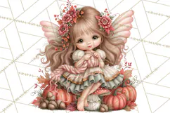 Enchanted Autumn Fairy World PNG, Fall Fairies Product Image 2