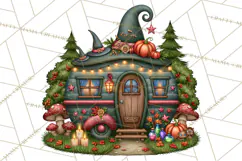 Halloween Camper Clipart PNG Vintage Camping Designs Product Image 2