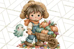 Halloween Village Clipart PNG, Spooky Cottage Town Product Image 2