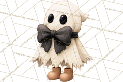 Frayed Fall Ghosts PNG Cozy Autumn Ghost Clipart Product Image 3