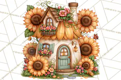 Sunflower Fairy World PNG, Fall Fairies Product Image 3