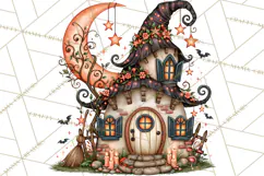 Midnight Halloween Fairy World PNG, Fall Fairies Product Image 3