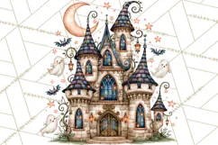 Midnight Halloween Fairy World PNG, Fall Fairies Product Image 4