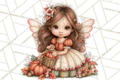 Enchanted Autumn Fairy World PNG, Fall Fairies Product Image 4