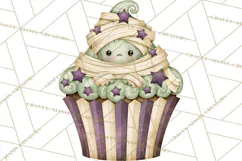 Halloween Monster Cupcake Clipart Png, Halloween Sweets Product Image 4