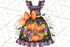 Bright Halloween Kitchen Clipart PNG, Spooky Aprons Mixers Product Image 4