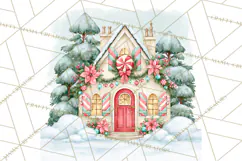 Merry And Bright Christmas Watercolor PNG Product Image 4