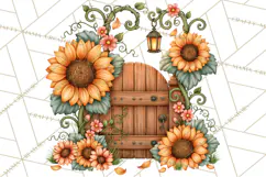 Sunflower Fairy World PNG, Fall Fairies Product Image 5