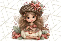 Enchanted Autumn Fairy World PNG, Fall Fairies Product Image 5