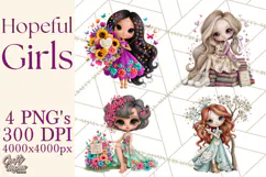 Encouragement Girls PNG Clipart, Inspirational Hope Product Image 1