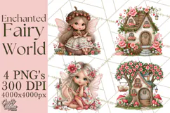 Whimsical Fairy World Clipart PNG Product Image 1